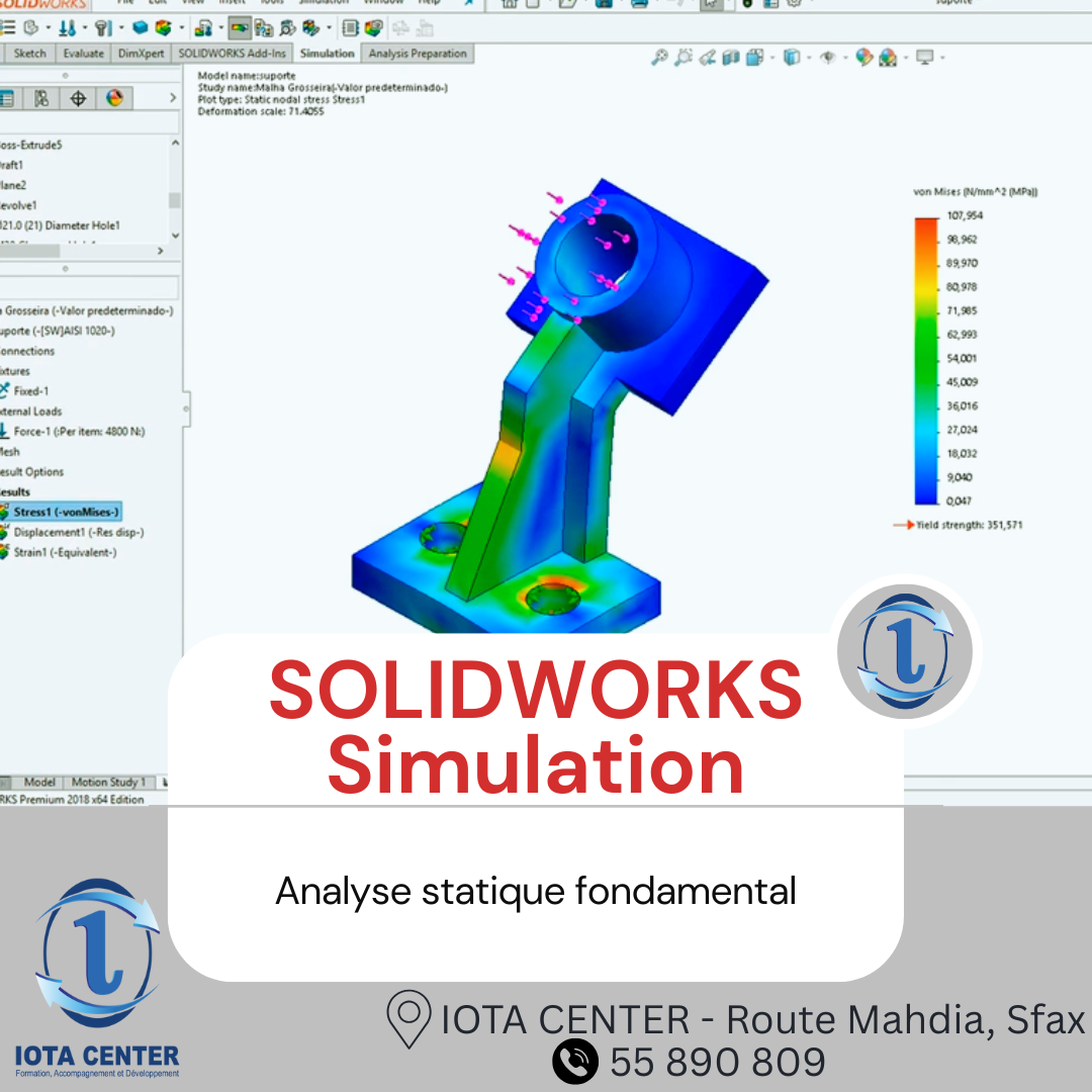 SOLIDWORKS Simulation : Analyse statique fondamental