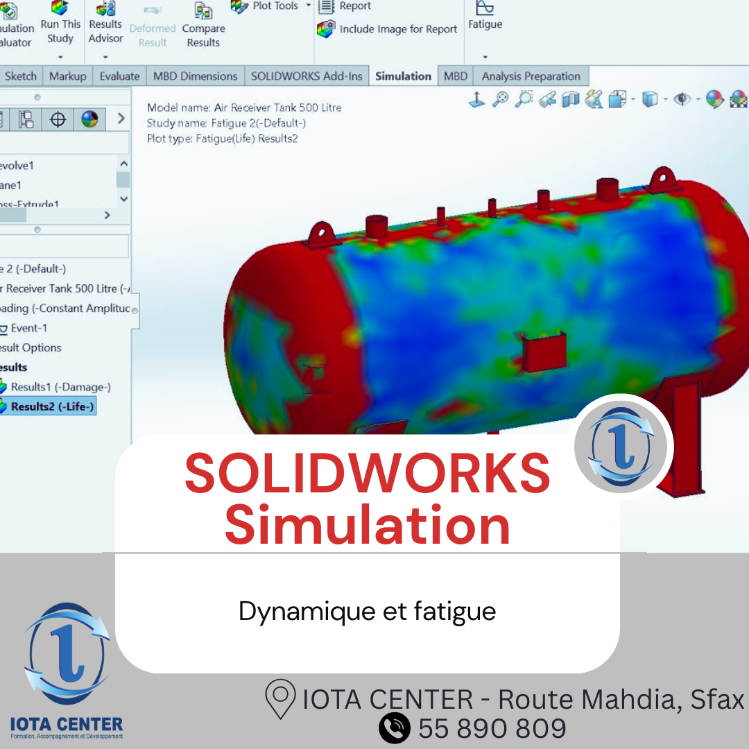SOLIDWORKS Simulation : Dynamique et fatigue