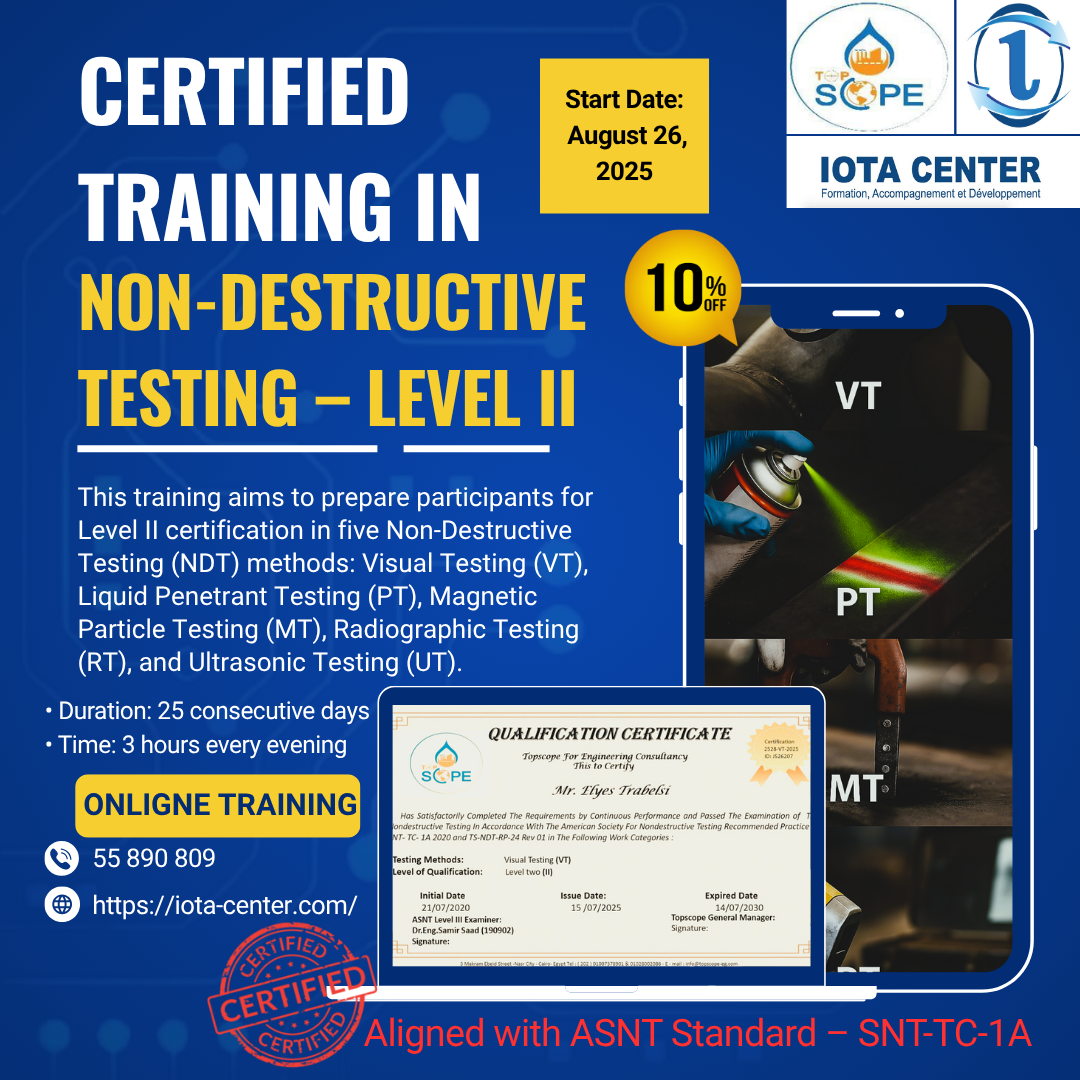 CERTIFIED TRAINING IN NON-DESTRUCTIVE TESTING – LEVEL II