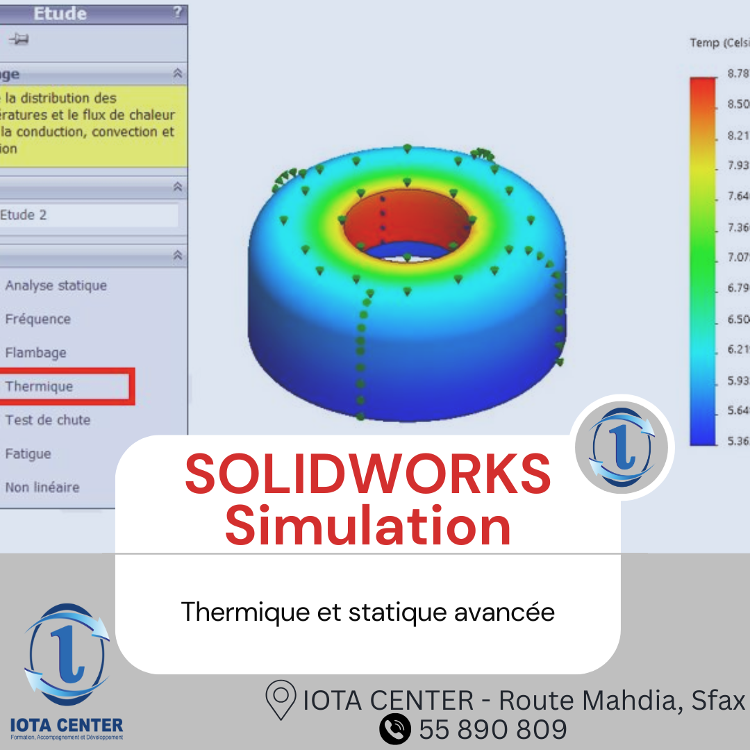SOLIDWORKS Simulation : Thermique et statique avancée